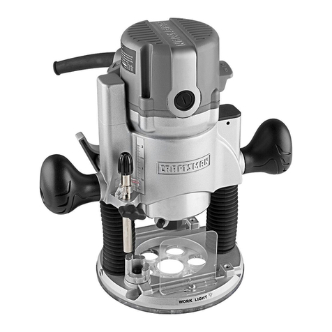 Craftsman 17540 - 9.5 Amp 1-3/4 HP Plunge Base Router Operator's manual