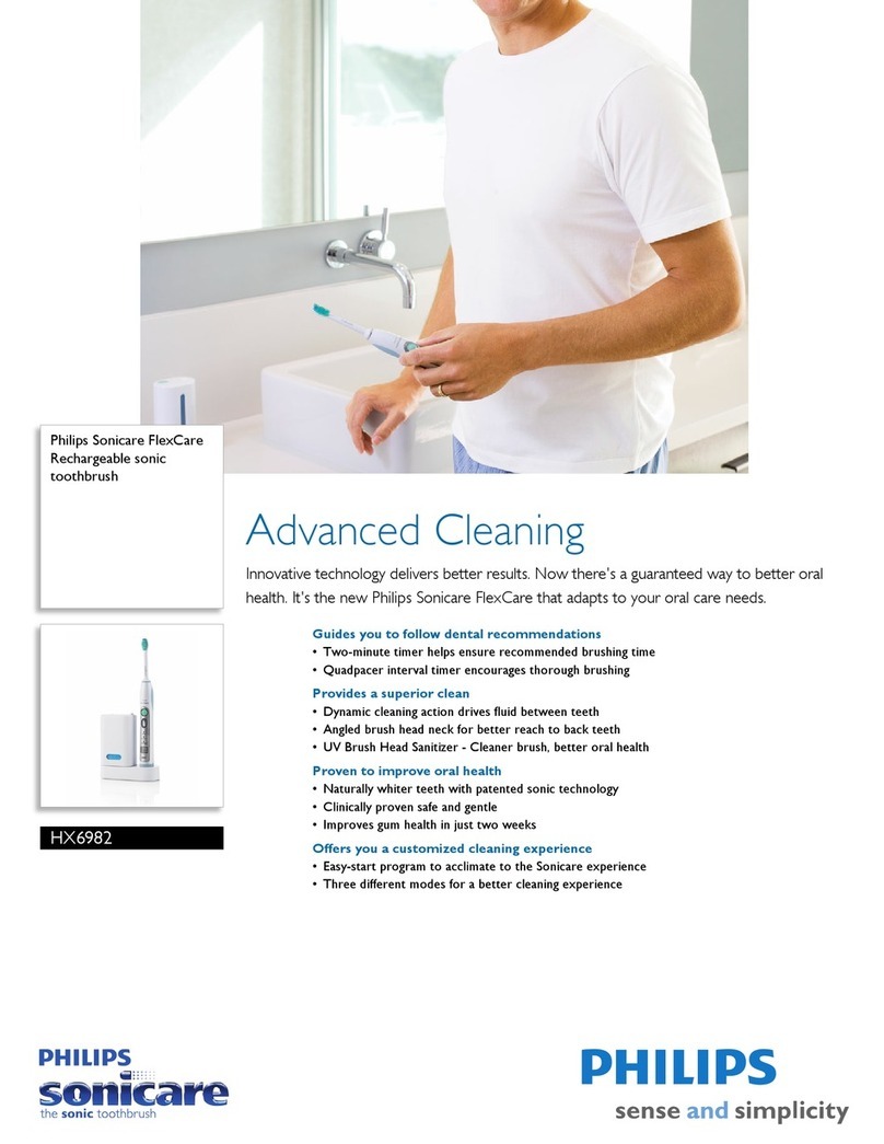 Philips Sonicare FlexCare HX6982 User manual Philips Sonicare FlexCare HX6982 User manual