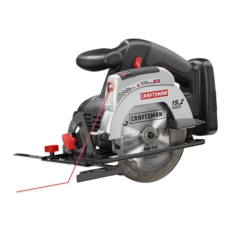 Craftsman 11585 - C3 19.2 Volt 7-1/4 in. Circular Saw User manual
