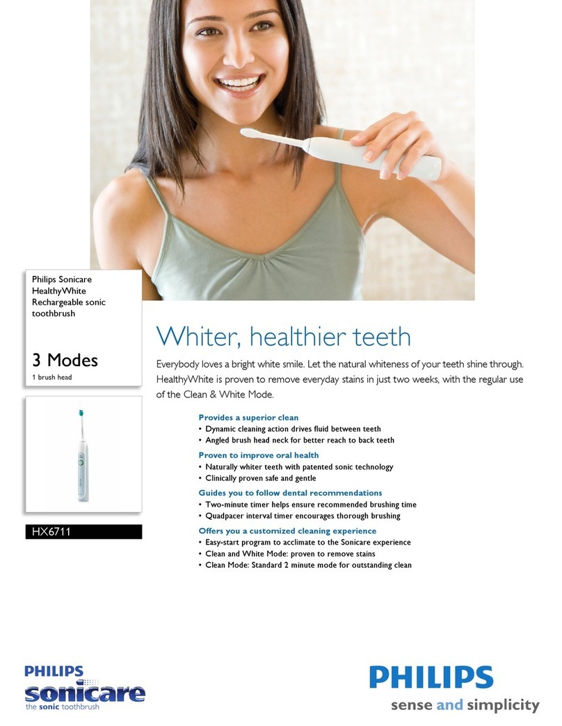 Philips Sonicare HealthyWhite HX6711 User manual