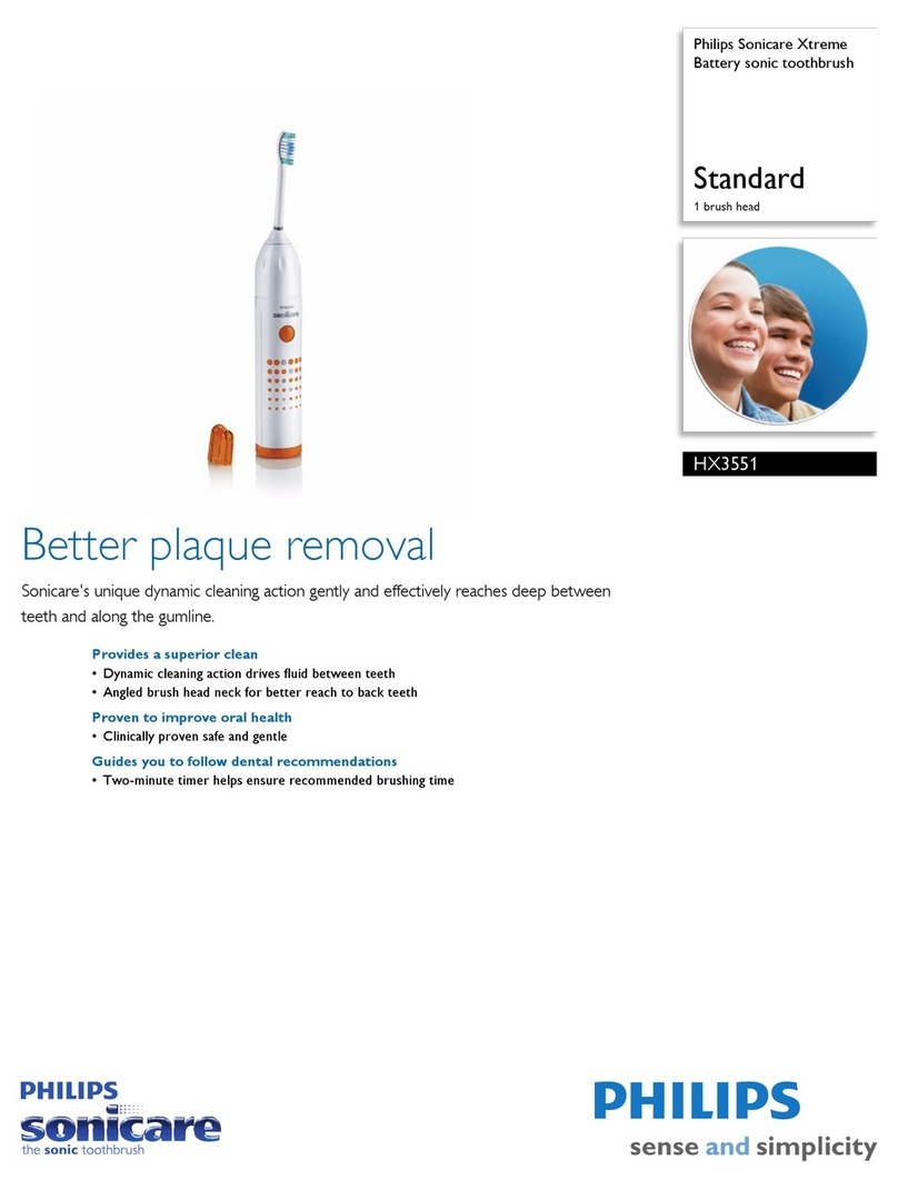 Philips Sonicare Xtreme HX3551 Specifications