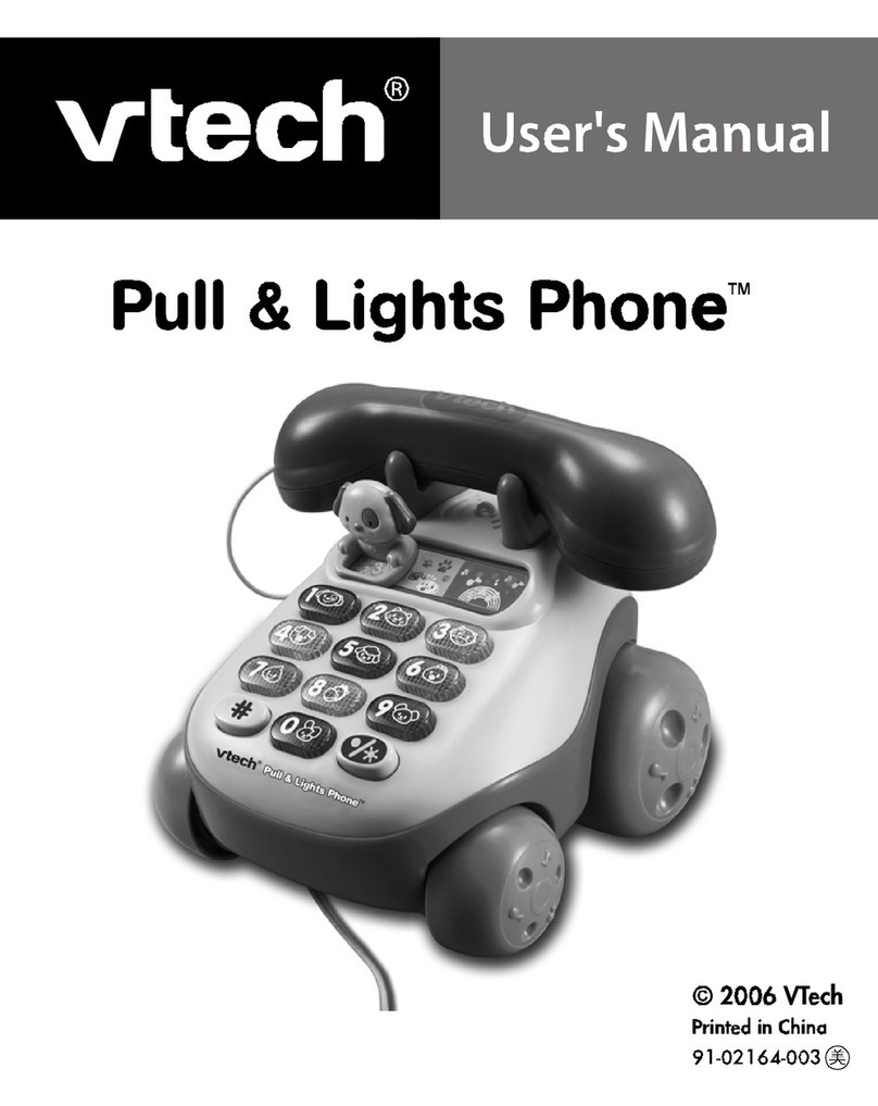 V-tech 80-068400 - Pull & Lights Phone User manual
