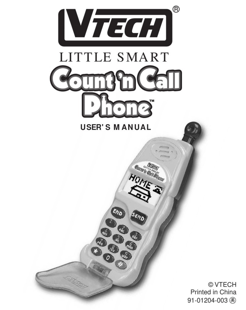 V-tech 80-056000 - Baby Call Count Phone User manual