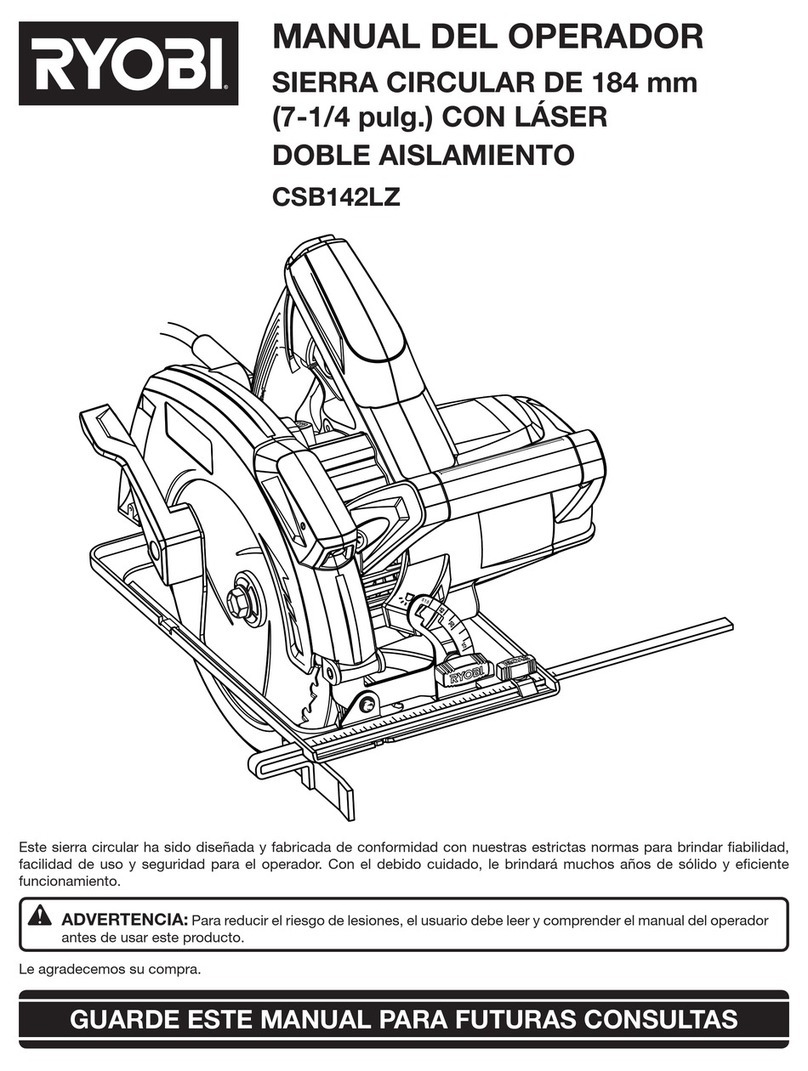 Ryobi CSB142LZK Manual del operador