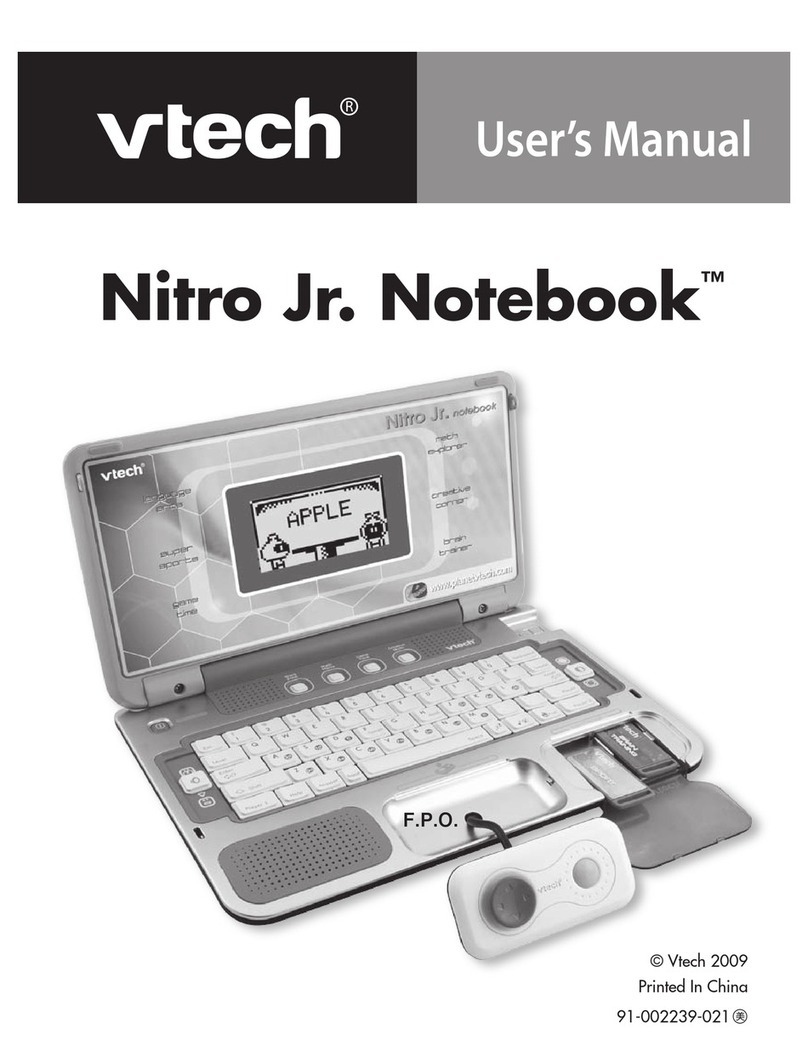 V-tech 80-074400 - Nitro Jr. Notebook User manual