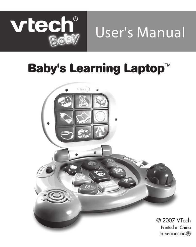 V-tech 80-073800 - Babys Learning Laptop User manual