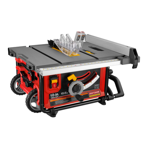 Craftsman 21828 - Professional 10 in. Jobsite Saw User manual