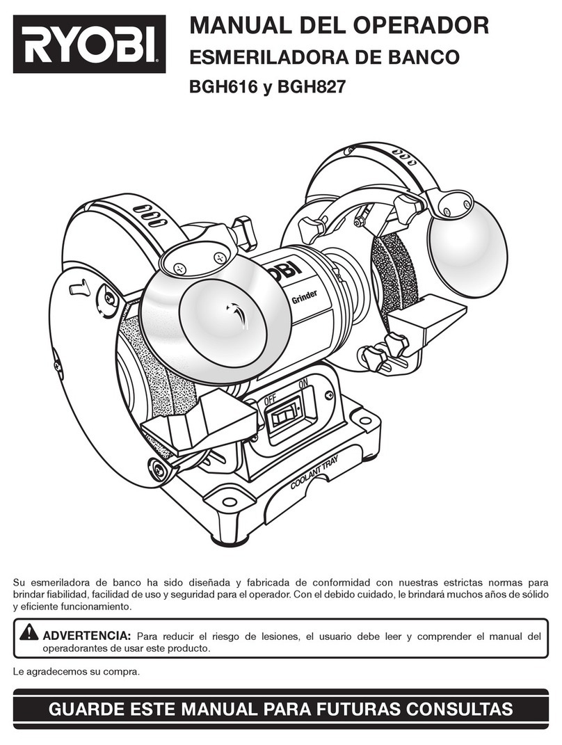 Ryobi BGH616 User manual