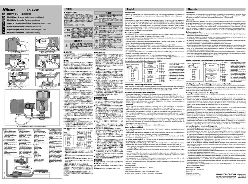 Nikon SK-E900 - Flash Mounting Bracket instruction manual