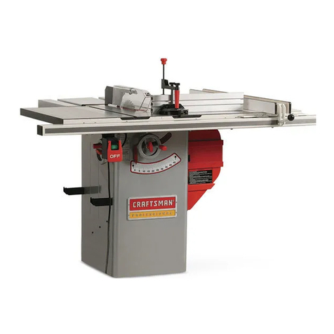 Craftsman 22124 - Professional 10 in. Table Saw User manual