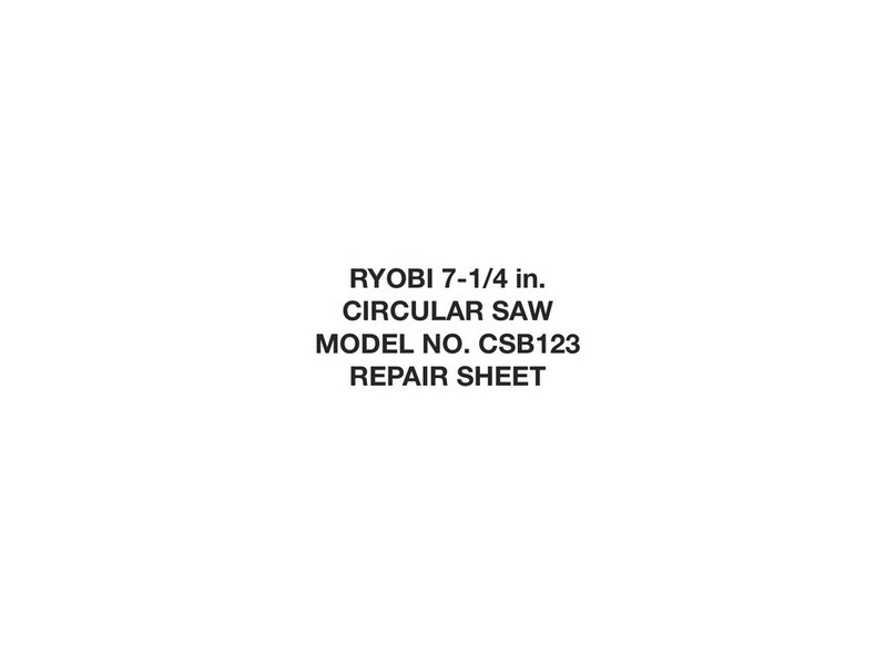 Ryobi CSB123 Quick setup guide