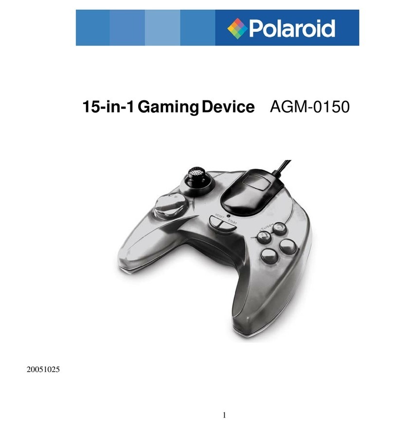 Polaroid AGM-0150TR - Game Controller Handheld System User manual