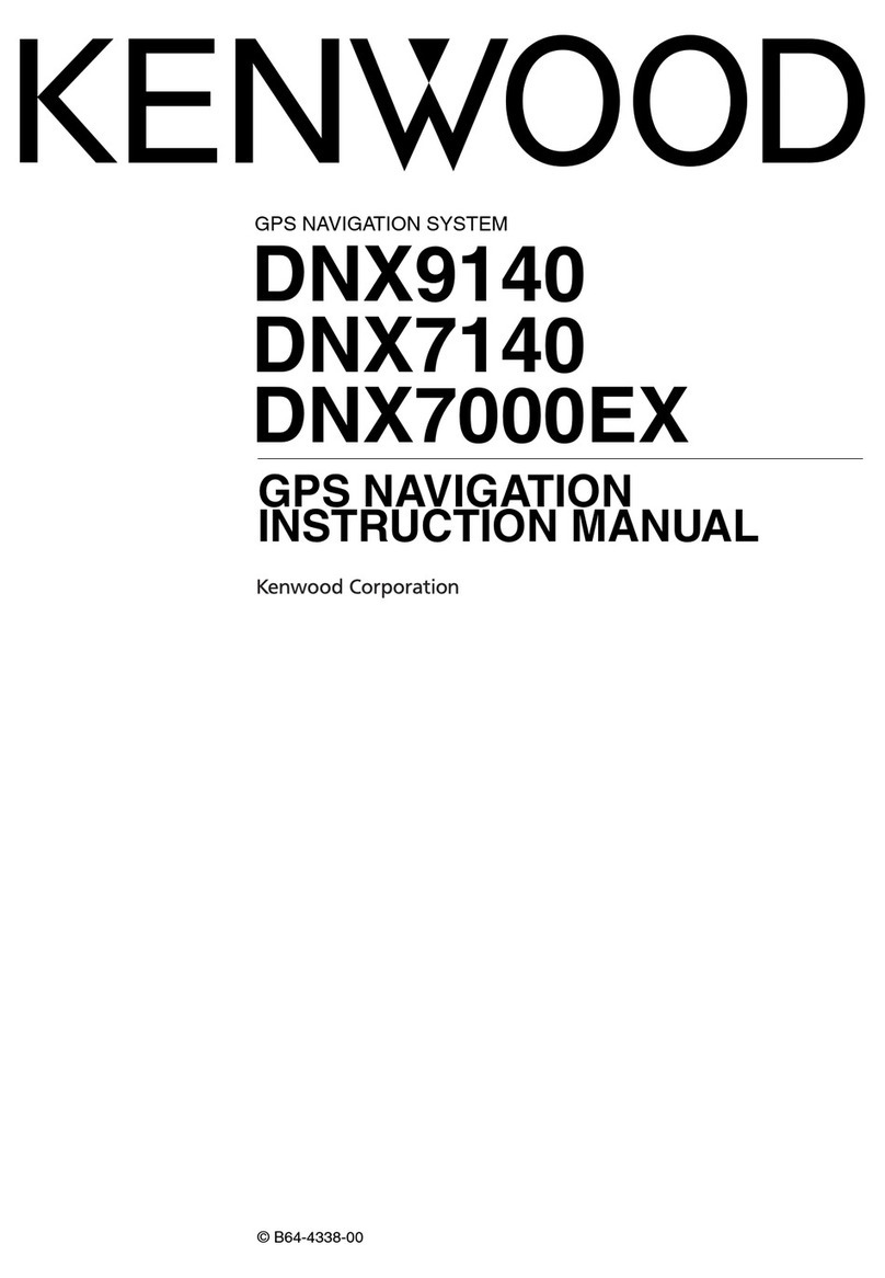 Kenwood DNX 9140 - Excelon - Navigation System User manual