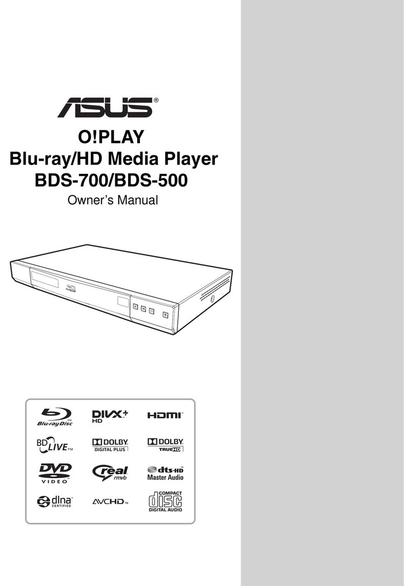 Asus O!PLAY BDS-500 owner's manual