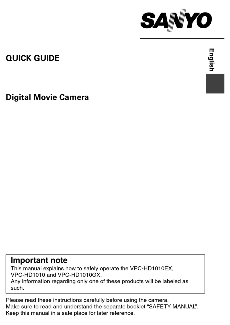 Sanyo VPC HD1 - Xacti Camcorder - 720p User manual