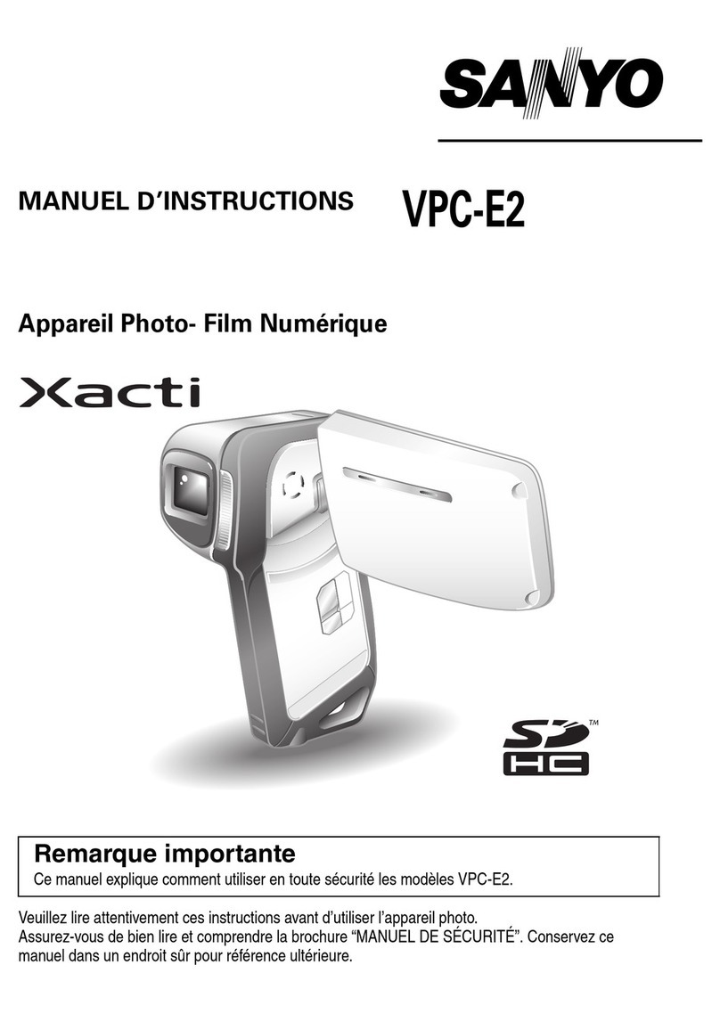 Sanyo VPC E2 - Xacti Camcorder - 8.12 MP Mounting instructions