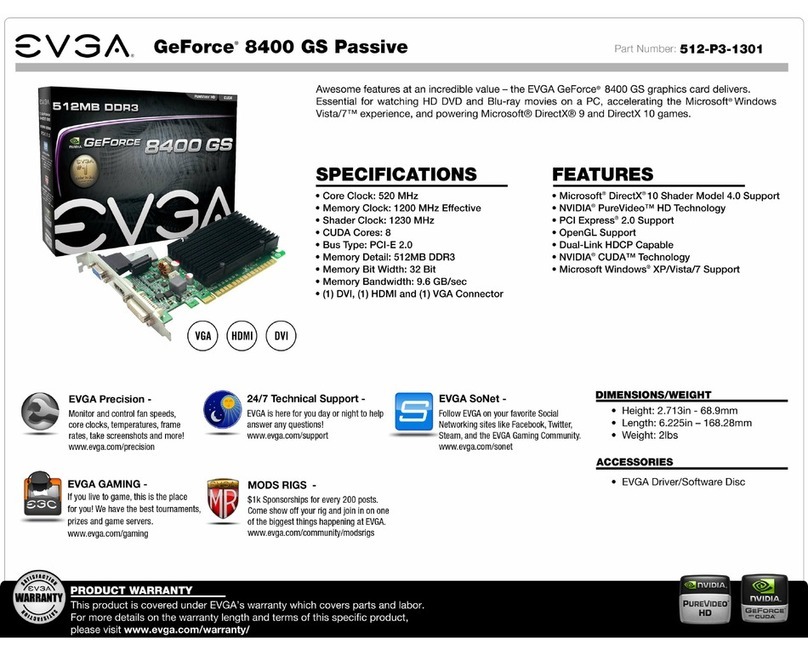 EVGA e-GeForce 8400 GS Passive specification