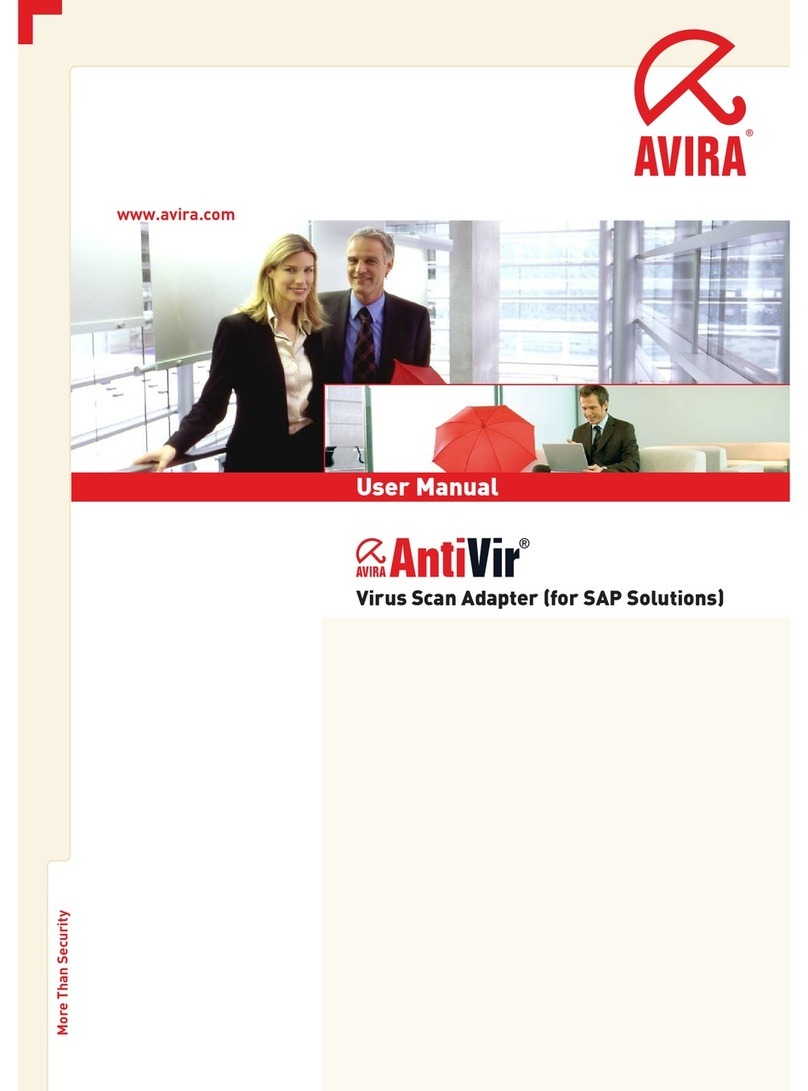 AVIRA ANTIVIR VIRUS SCAN ADAPTER FOR SAP SOLUTIONS User manual