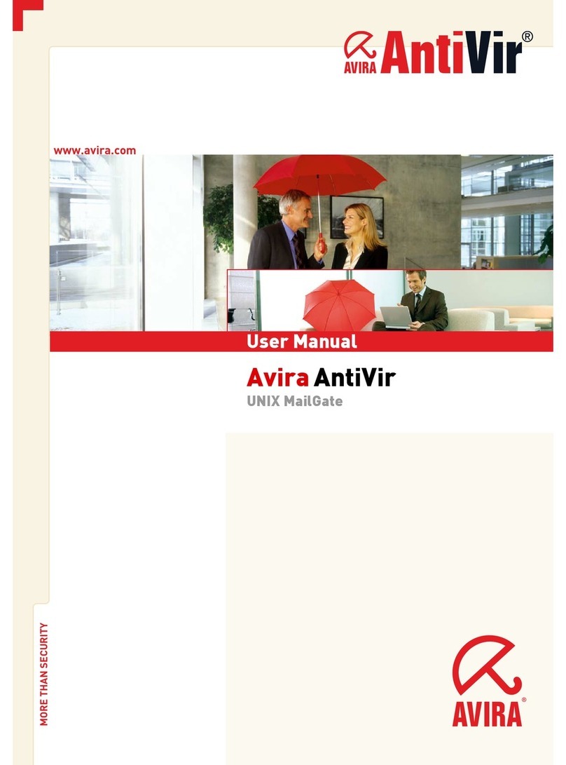 AVIRA ANTIVIR UNIX MAILGATE user manual