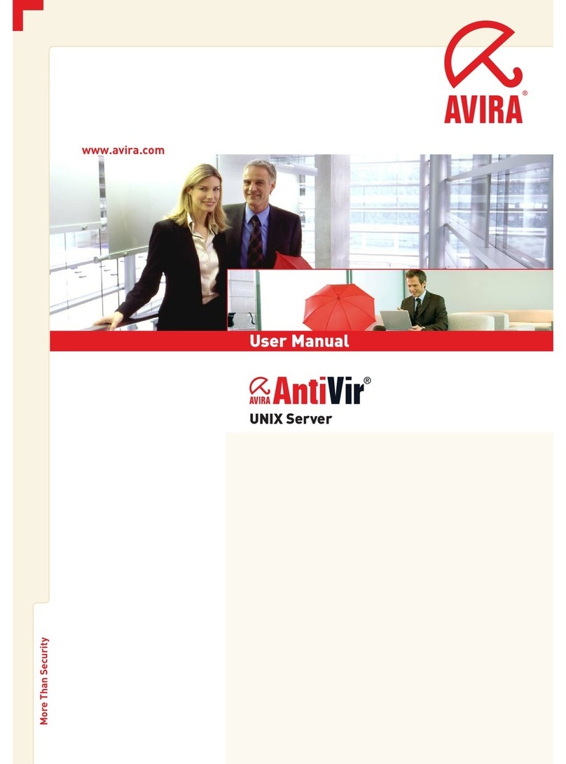 AVIRA ANTIVIR SERVER UNIX User manual