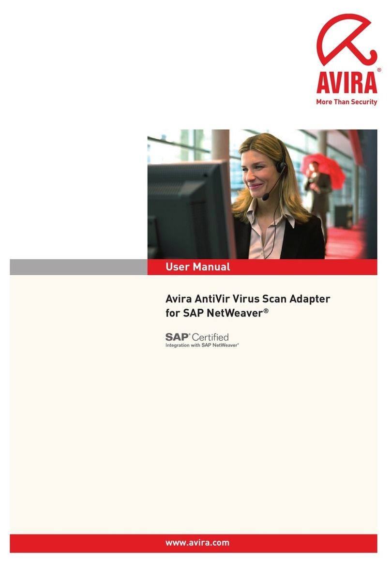 AVIRA ANTIVIR VIRUS SCAN ADAPTER FOR SAP NETWEAVER User manual