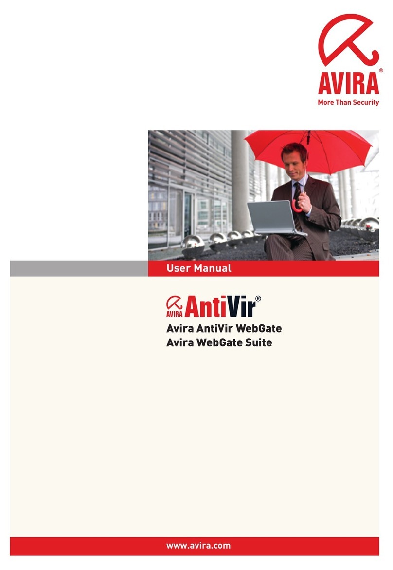 AVIRA ANTIVIR UNIX WEBGATE User manual