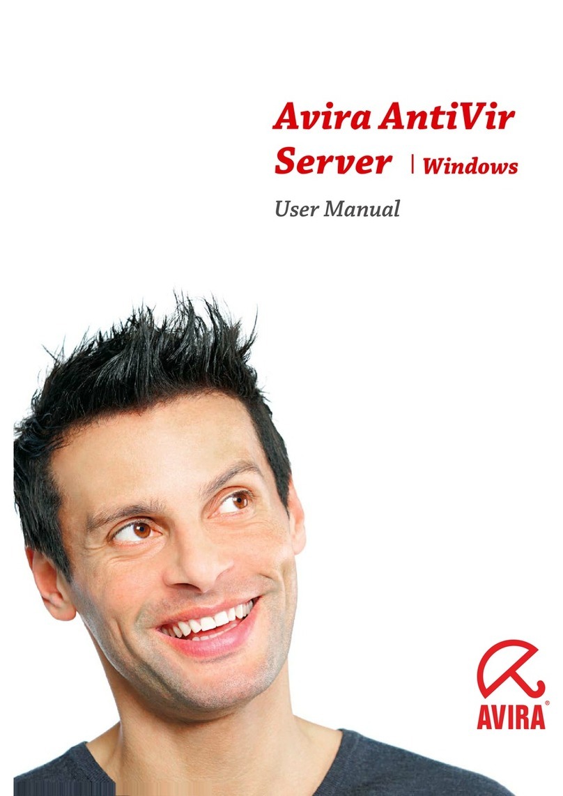 AVIRA ANTIVIR SERVER FOR WINDOWS User manual