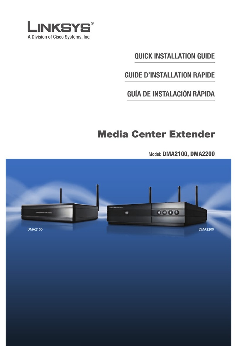 Linksys DMA2100 - Media Center Extender User manual