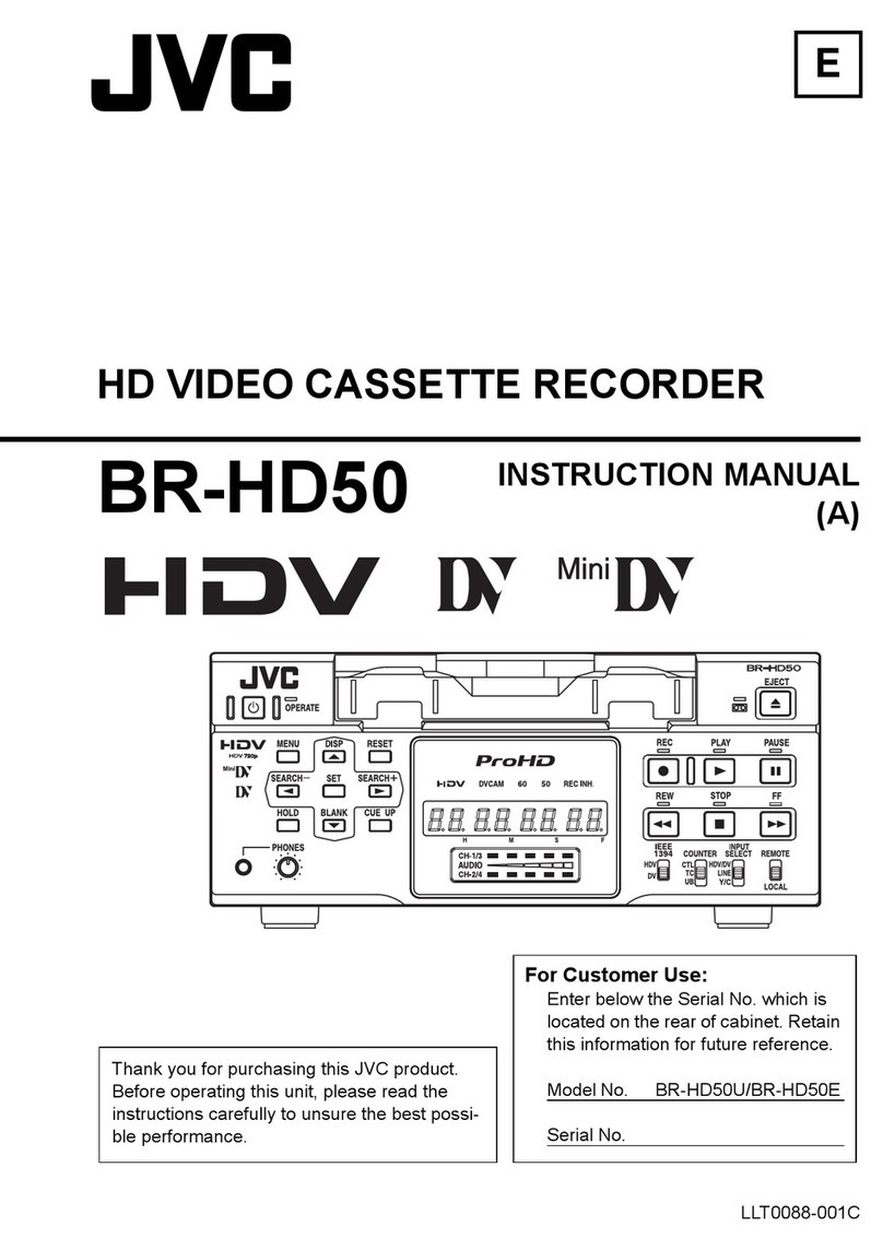 JVC BR-HD50U - Compact HDV/DV Format Video... User manual