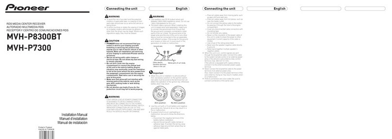 Pioneer MVH-P7300 installation manual