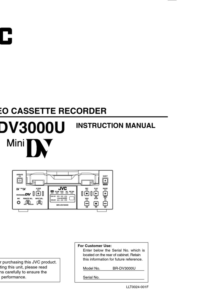 JVC BR-DV3000U - Professional Editing Video Cassete... User manual