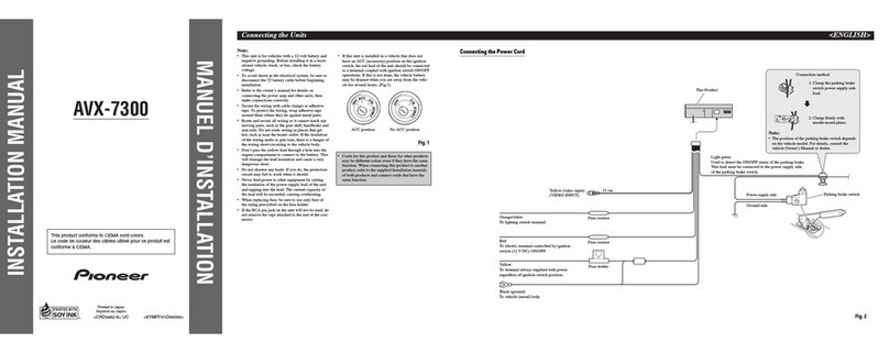 Pioneer AVX-7300 User manual Pioneer AVX-7300 User manual