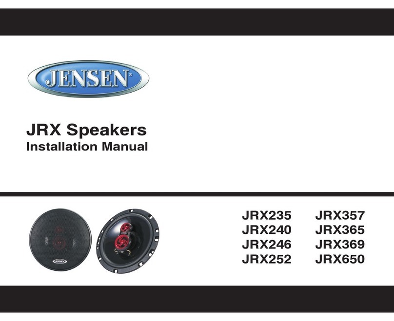 Jensen JS 65 - Car Speaker User manual