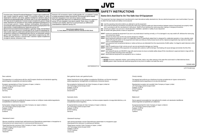 JVC CSHX537X - In-Vehicle - Coaxial Speaker Installation instructions