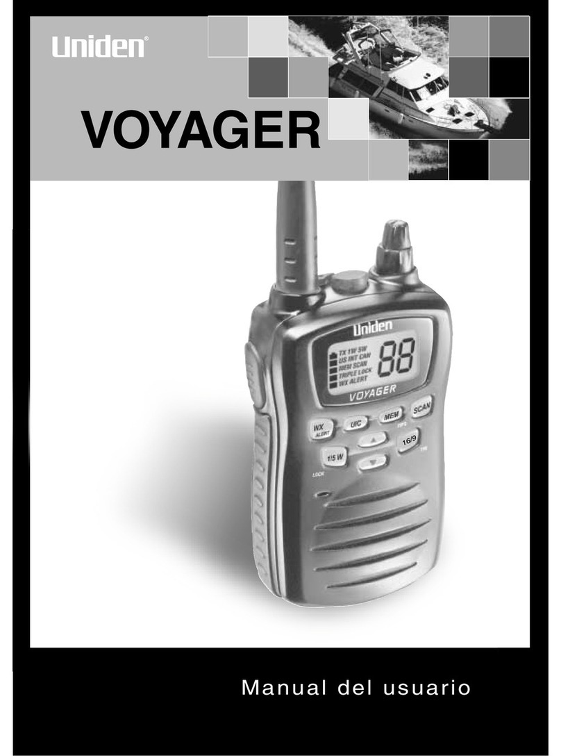 Uniden VOYAGER - VHF Manual Del Usuario