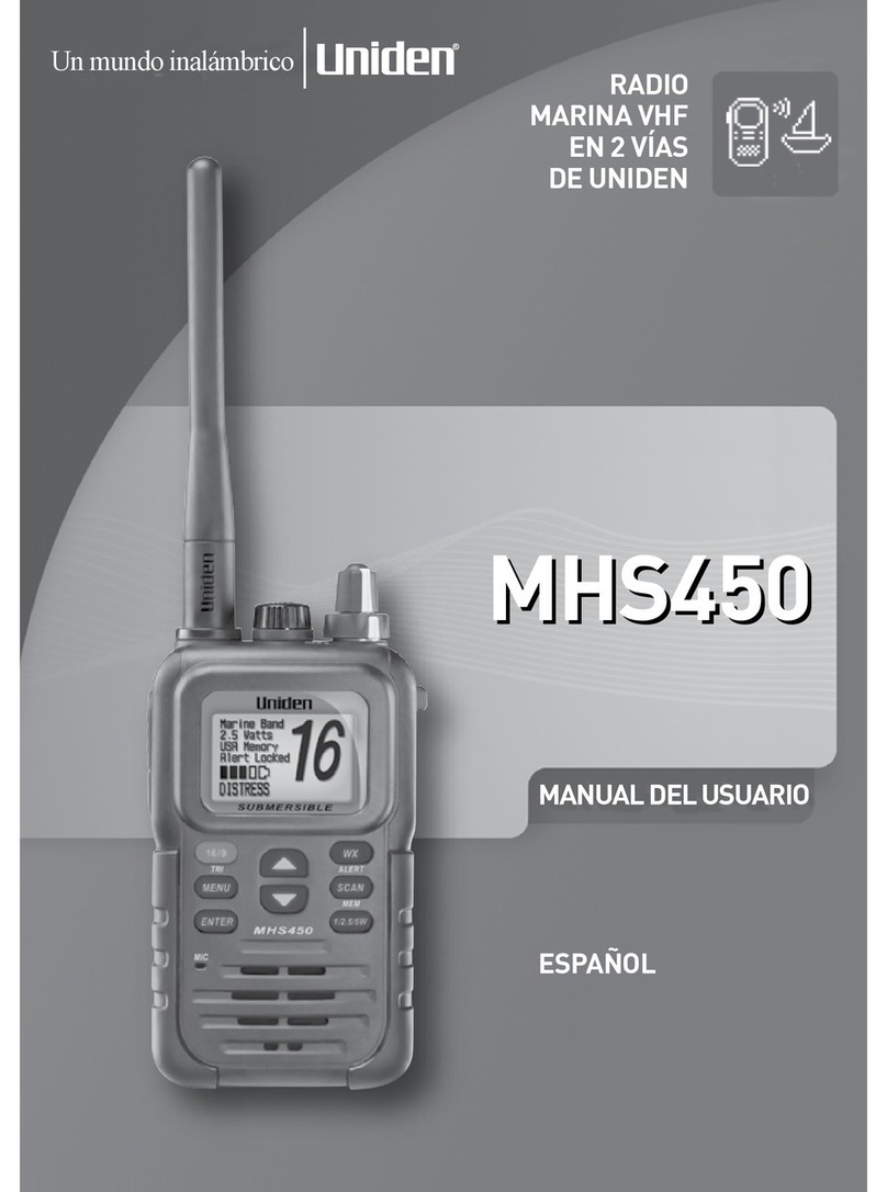 Uniden MHS450 user manual