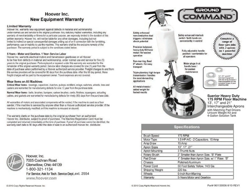 Hoover CH81015 manual