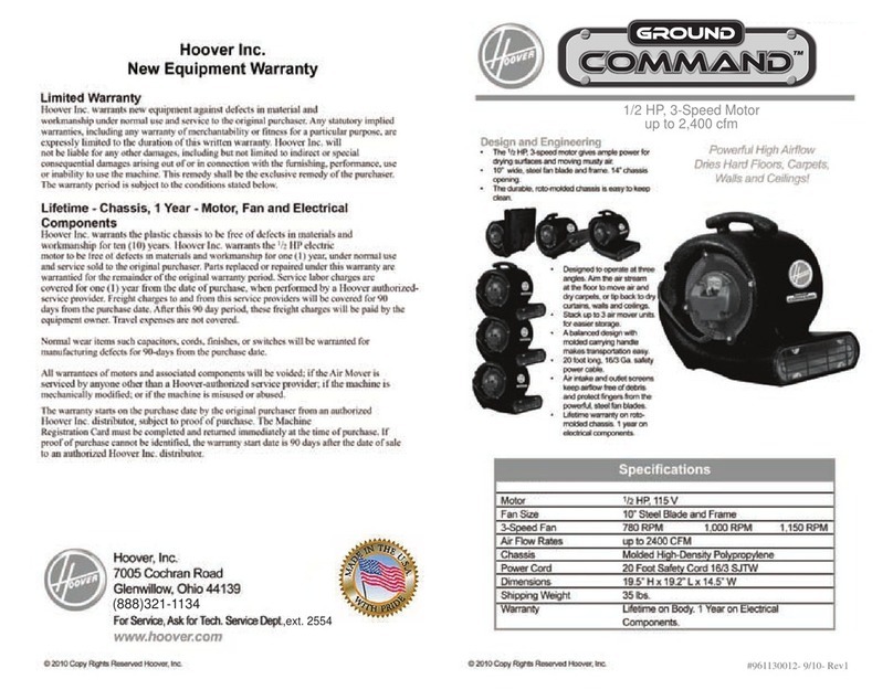 Hoover CH82 manual
