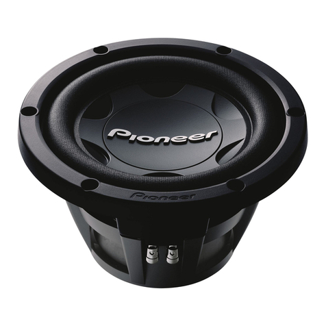 Pioneer TSW306DVC - Car Subwoofer Driver User manual
