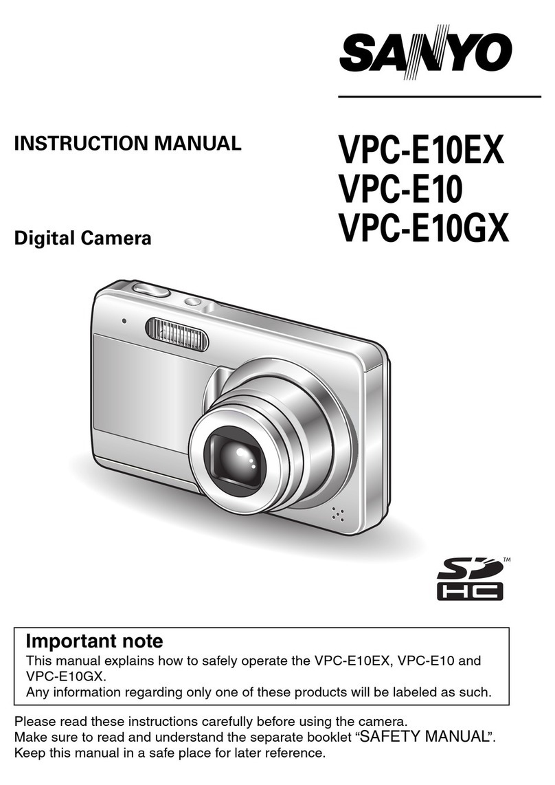 Sanyo VPC E1 - Xacti Camcorder - 6.0 MP User manual