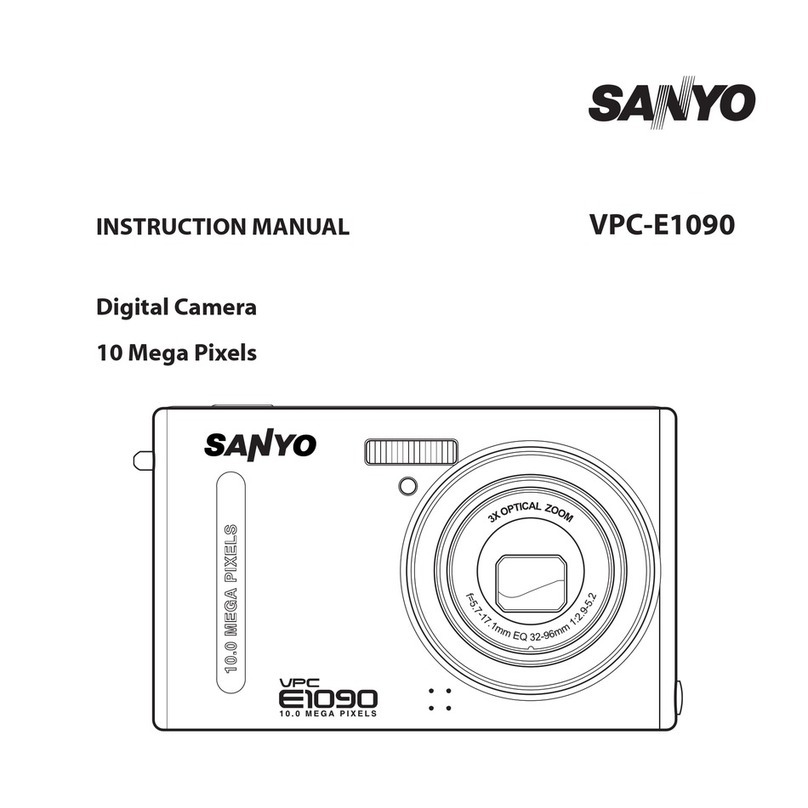 Sanyo VPC E1 - Xacti Camcorder - 6.0 MP User manual
