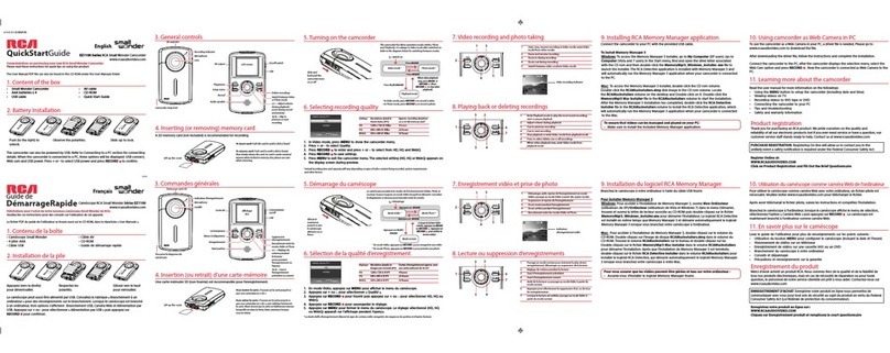 RCA Small Wonder EZ1100 Series quick start guide