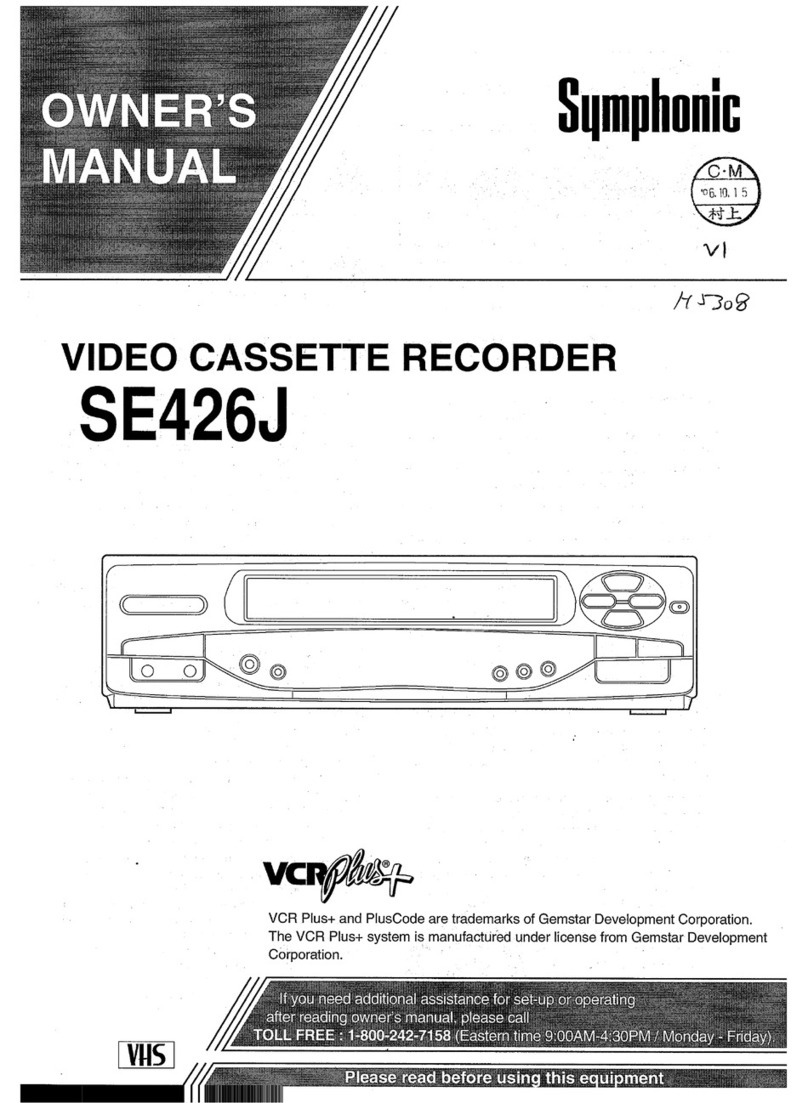 Symphonic SE426J User manual