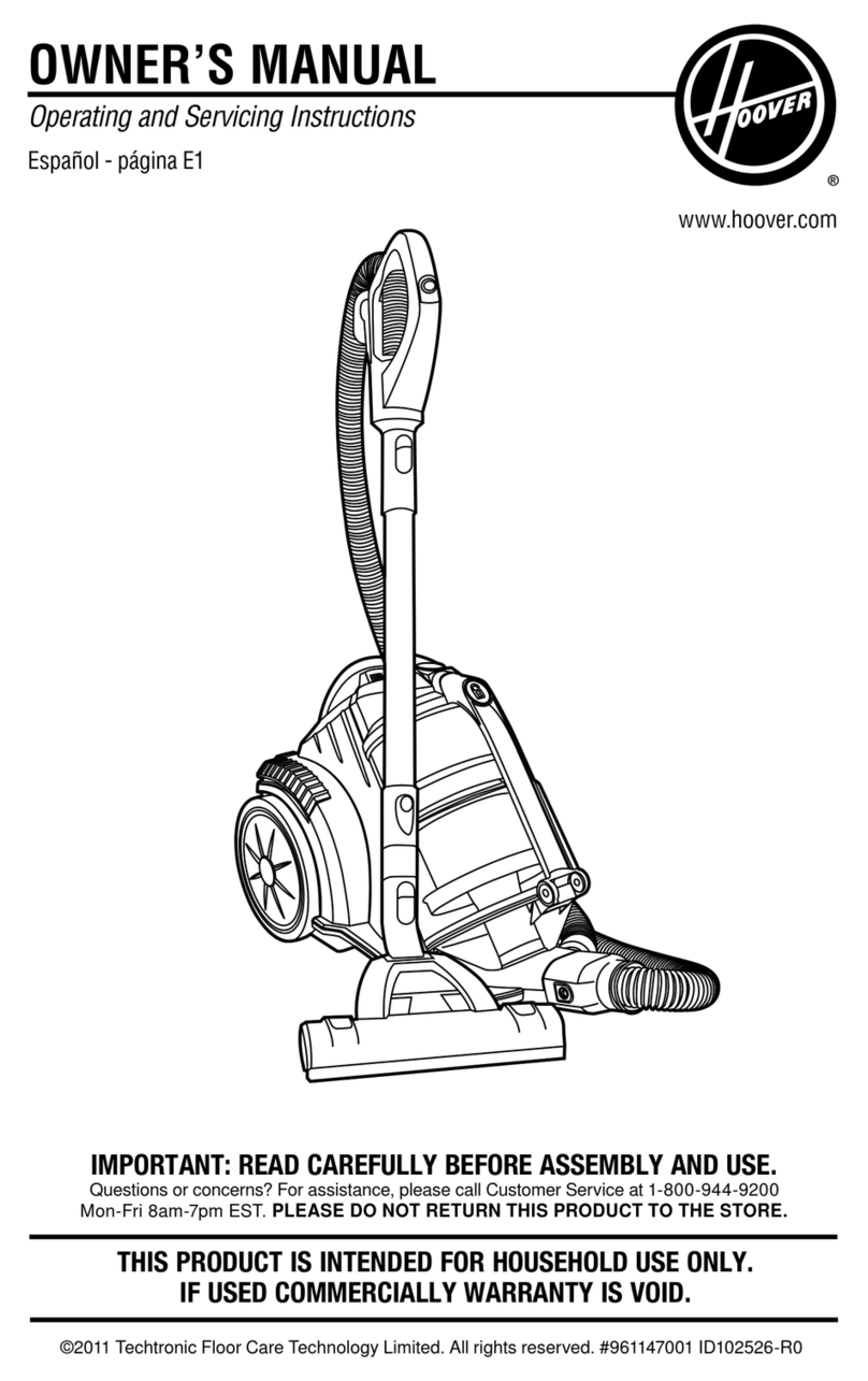 Hoover SH40080 User manual
