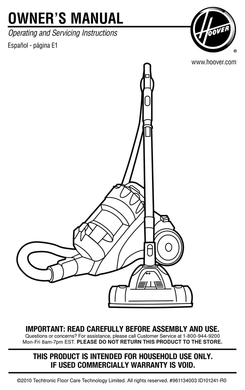 Hoover SH40060 owner's manual