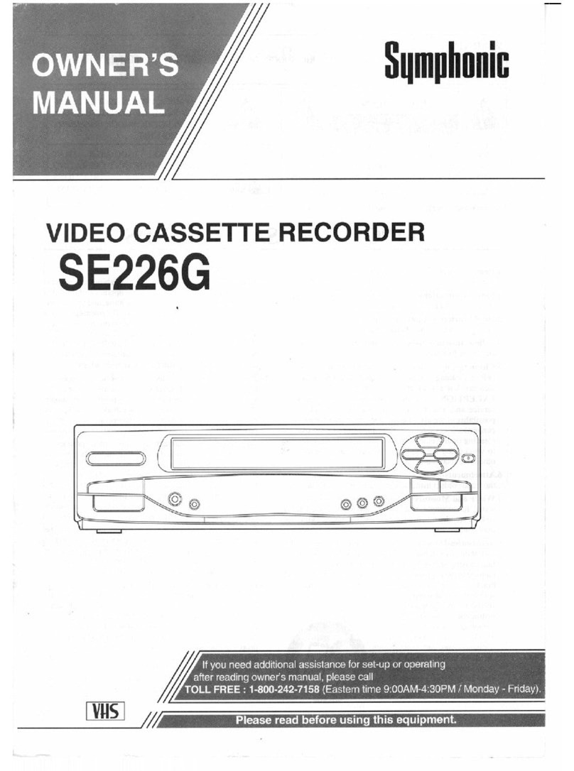 Symphonic SE226G User manual Symphonic SE226G User manual