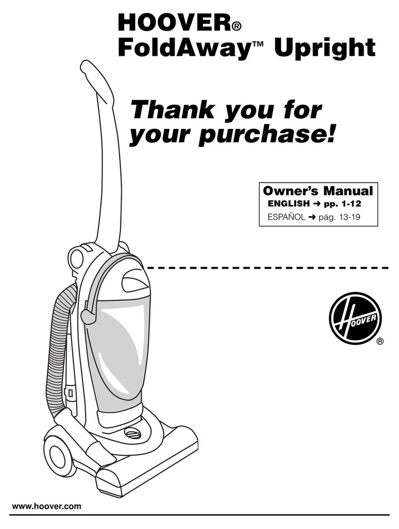 Hoover U5165 owner's manual