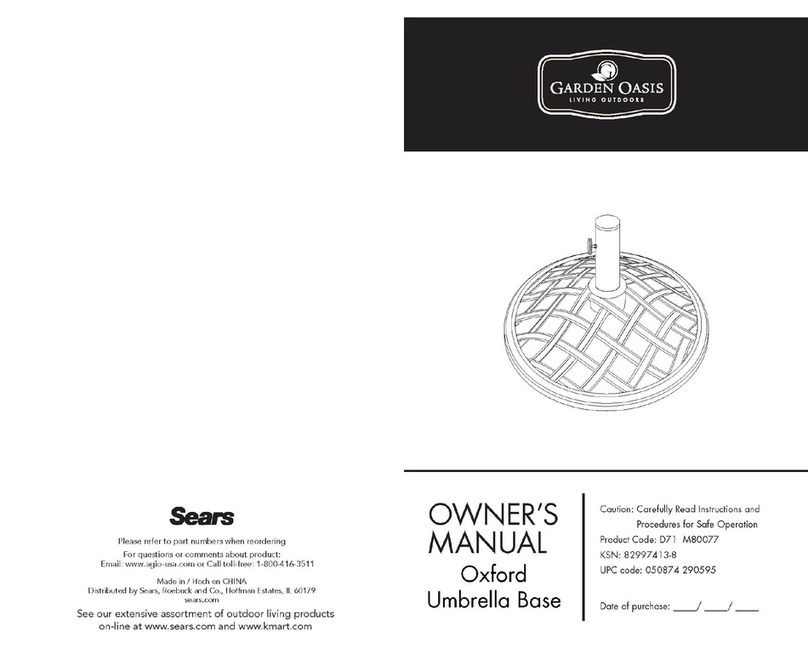 Garden Oasis 3571 User manual