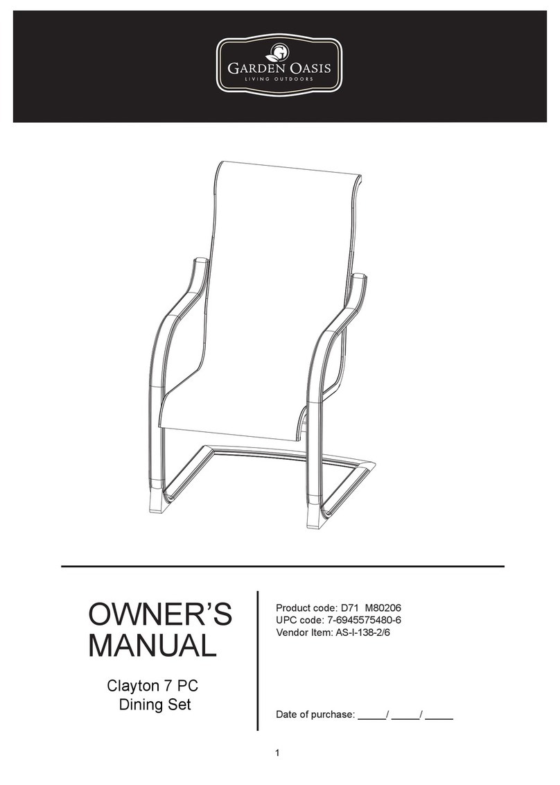 Garden Oasis AS-I-138-2/6 owner's manual