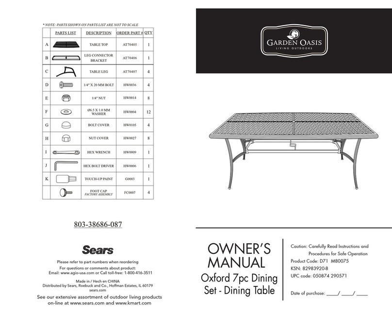Garden Oasis 803-38686-087 owner's manual